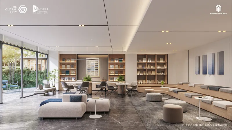 Business lounge và khu đọc sách